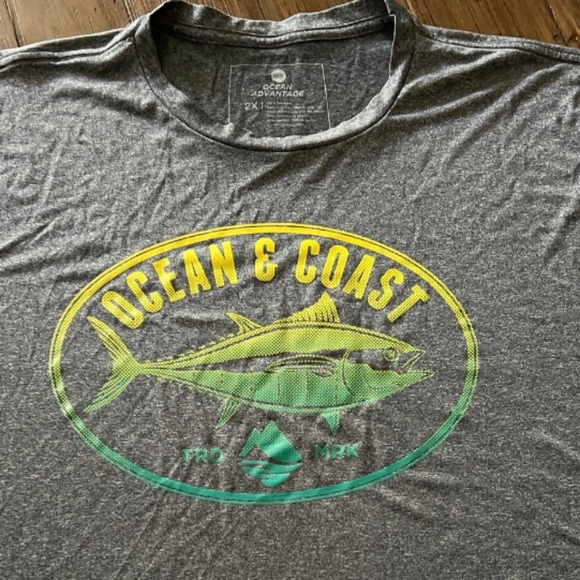 Ocean coast polyester shirt size 2XL - Picture 2 of 3